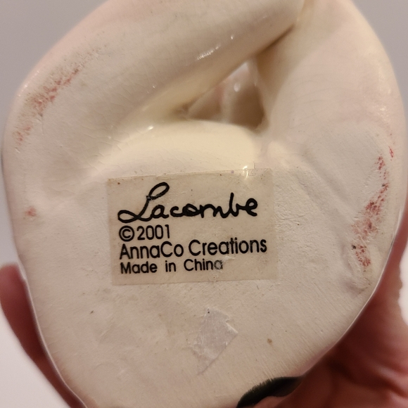 Ceramic pig Lacombe 2001 Anna Co. Creations 4"x5" - Picture 4 of 7